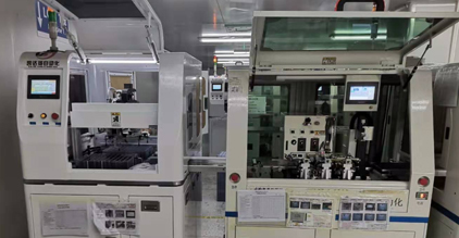 Semi automatic displayscreen producton lines